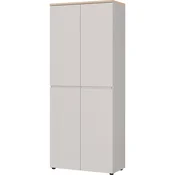 Kremno bela omara v mat dekorju 80x197x40 cm Lissabon – Germania