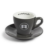 Rocket Skodelica za espresso s podstavkom rocketpeople 60 ml temno siva