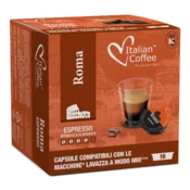 Italian Coffee Kapsule za A modo Mio Caffe Roma Espresso, 16 komada