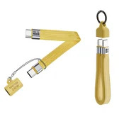 INF Polnilen 240W FPC ploski USB-C kabel s podaljškom, 80Gbps Yellow, (5000276784)