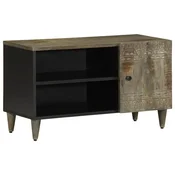 TV ormaric svijetlo sivi 80x31,5x46 cm Puno drvo Mango