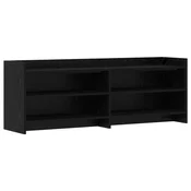 Vidaxl TV omarica 135 x 33 x 47 cm Črni hrast Inženirski les