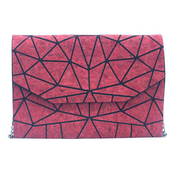 Naramna elegantna torbica GEOMETRIC FRESTA BURGUNDY