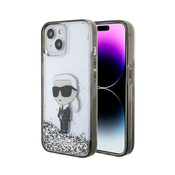 shumee Ovitek Karl Lagerfeld Liquid Glitter Ikonik - iPhone 15 (prozoren)