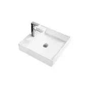 Mexen Blanca umivalnik nad pultom 44 x 44 cm, bel - 21624400