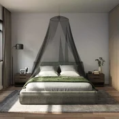 Mreža za komarce za krevet 3 pcs 156 mesh Crna O56 x 220 cm