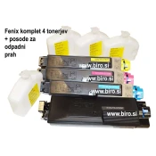 FENIX TK-5150 BCMY komplet 4. tonerjev za Kyocera ECOSYS P6035cdn, M6035cidn, M6535cidn - črn za 12.000 str. barvni po 10.000 strani