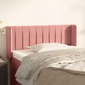Vidaxl vidaXL Vzglavnik s krilci roza 93x16x78/88 cm žamet