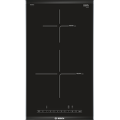 Serie 6, Domino indukcijska ploca za kuhanje, 30 cm, Crna, ugradnja s okvirom, PIB375FB1E