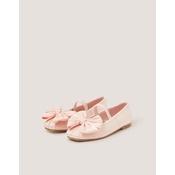 Monsoon Children Baletanke za devojcice Super Bow Satin Ballerina, Roze