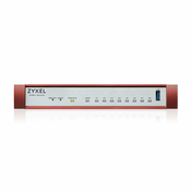 USG FLEX100 H Series, 8 Gigabit user-definable ports, 1*USB (device only)