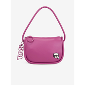 Dark pink womens handbag KARL LAGERFELD - Ladies