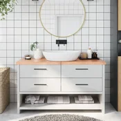 Kopalniški pult svetlo rjav 140x60x(2-4) cm obdelan trden les