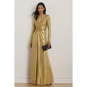 LAUREN RALPH LAUREN Večerna obleka 253979967001 Zlata Slim Fit
