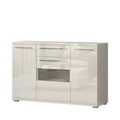 JELA KOMODA K150V-3KS1F/PN - kolekcija Piano - Bež lak/Bež Lak - 150x97x45 cm