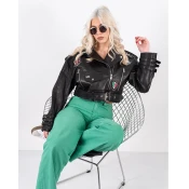 MARIO ZENETTI Ženska kožna jakna Amy air, Crna
