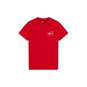 Tommy Jeans Majica SIGNATURE rdeča