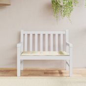 vidaXL Blazina za vrtno klop krem 120x50x3 cm