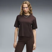 PUMA HER Relaxed Tee Women, Clothing, Chocolate Fondue, S