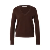 Pure Cashmere NYC Pulover Classic čokolada