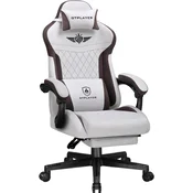 slomart GTPLAYER Gaming stol, ergonomski, blago, ledvena opora, širok naslon