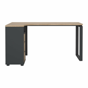 Pisalna miza z mizno ploščo v hrastovem dekorju 100x150 cm Sign – Tvilum