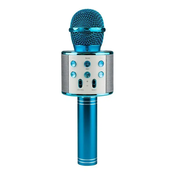 Northix KTV - brezžični karaoke mikrofon - moder
