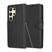 Etui Techsuit Leather Folio za Samsung Galaxy S24 Ultra - črn