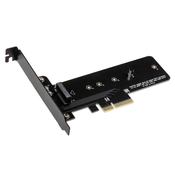 Akasa M.2 X4 PCI-E Adapter Karte - schwarzes PCB AK-PCCM2P-01