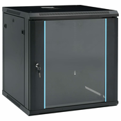 vidaXL Stenska omrežna omarica 12U 19 IP20 600x600x640 mm