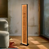 Trio Lighting LED-stoječa svetilka Kalea, višina 120 cm, barva lesa, les - Dnevna soba/jedilnica - lesna barva, črna