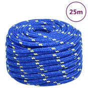 Vidaxl Vrv za čoln moder 20 mm 25 m polipropilen