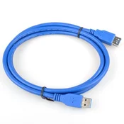 Kabel USB 3.0 M/ F 3m plavi