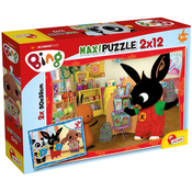 Lisciani Puzzle - Puzzle Bing 2x12 dielikov - 1 - 39 kosov