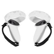 Silikonska maska s prilagodljivom trakom za Oculus Quest 2 kontroler - bijela