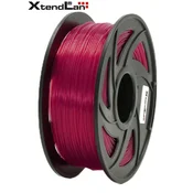 XtendLAN PLA filament 1,75 mm prozorno rdeč 1 kg