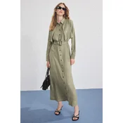Trendyol Modest Ženska haljina Tctss25Eb00135, Kaki