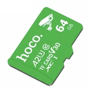 Pomnilniška kartica microSD 64GB razred 10 UH-1 U3 V30 A2 Hoco zelena