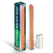 Max & Co Trent Double Realistic Dildo 17,3 44cm Flesh