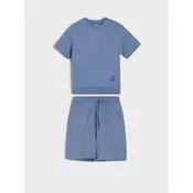 Sinsay - Komplet majice kratkih rukava i kratkih pantalona - grey blue