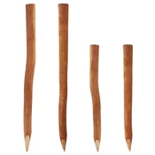 Aquagart 60 lesenih stebrov za ograjo 1,5m I Premer 6-9cm I Ograjni stebri iz lešnika I Ograjni stebri, (22073379)