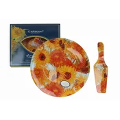 Carmani, dekorativni in uporabni krožnik z lopatico - VAN Gogh/Sončnice