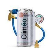 shumee Climeo 3v1 2x400ml + cev z manometrom + adapter - Ekološko hladilno sredstvo + R1234yf SEAL | Neodvisen servis klimatskih naprav