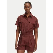 Patrizia Pepe Kombinezon 2T0095/A9B9-B887 Temno rjava Regular Fit