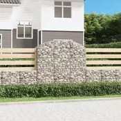 Gabionska košara s lukom 150x50x140/160 cm pocincano željezo
