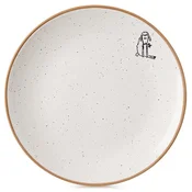 shumee Mali desertni krožnik za torto Dessert Ceramic Beige Cream 20 cm