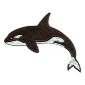 shumee Našitek ORCA - kit ubijalec - magnetna podlaga - vezen našitek/značka/emblem