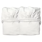 leander® otroška rjuha za posteljo junior 70x140 snow (2 kosa)