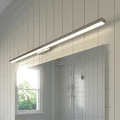 Lindby LED svetilo za kopalnico in ogledalo Alenia, 120 cm, krom - Kopalnica - Sodobni - bela, krom - Kovina