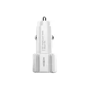 Auto punjac Moxom KC-15 2xUSB 5V/2.4A Type C beli